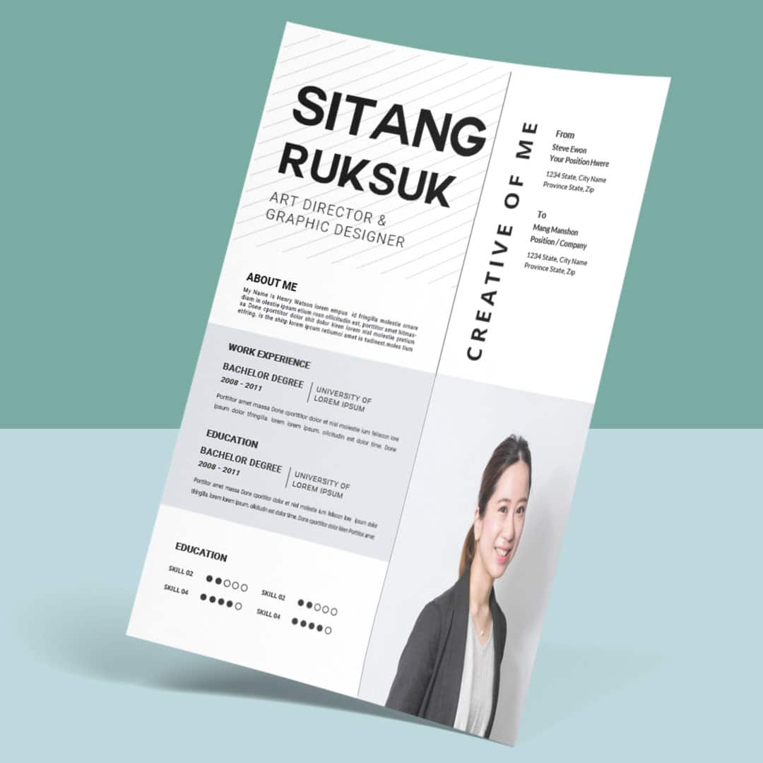Violet Resume Template — view 2