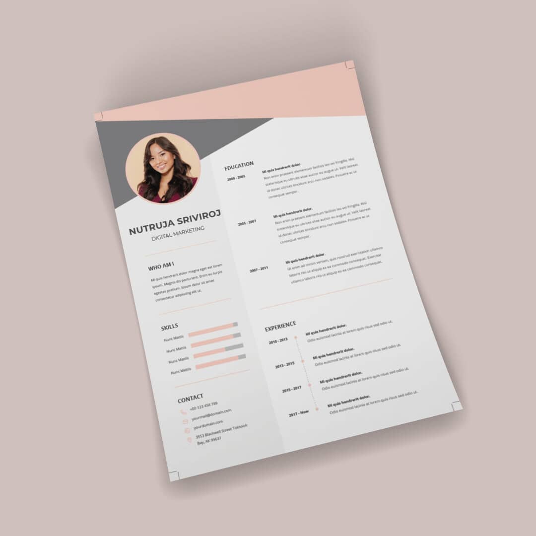 Dahlia Resume Template — view 2